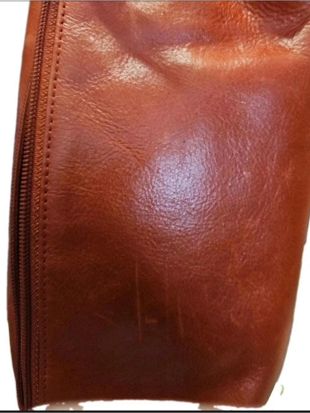 latico Burnt Orange Leather Frame Clutch with Gold Hardware